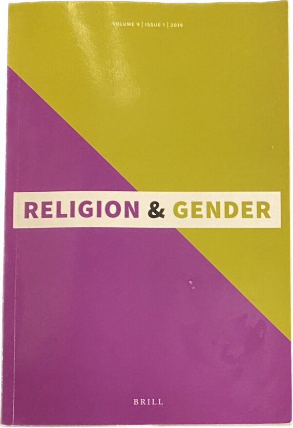 Religion and Gender. Volume 9, Issue 1 (2019)