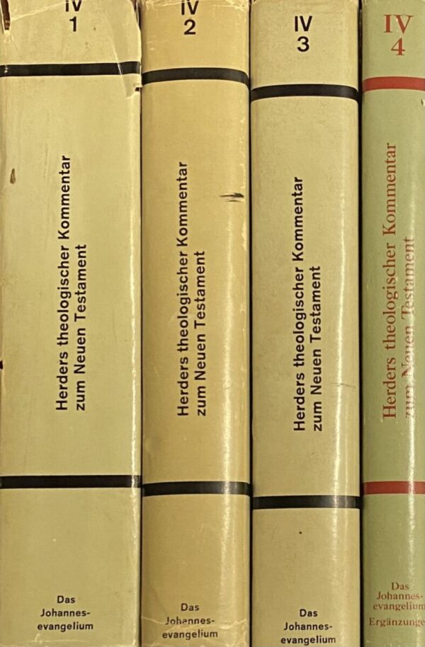 Das Johannesevangelium I. - IV. Teil: Ergänzende Auslegungen und Exkurse (3-volume set, Herders Theologischer Kommentar zum Neuen Testament Band IV 1-4)